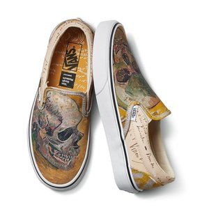 Vans X Vincent Van Gogh Museum Skull Slip On Sneaker VN0A38F7U48 LIMITED EDITION